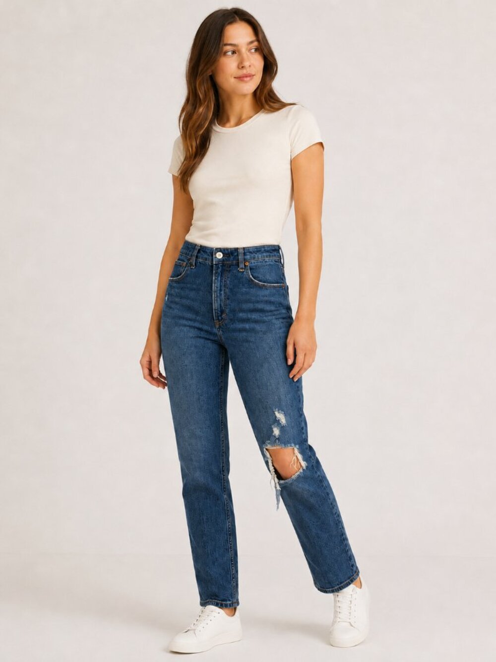 Abercrombie Curve Love High Rise Mom Jeans 26 2S